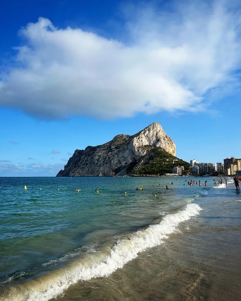 Beach and rock formation on the coast