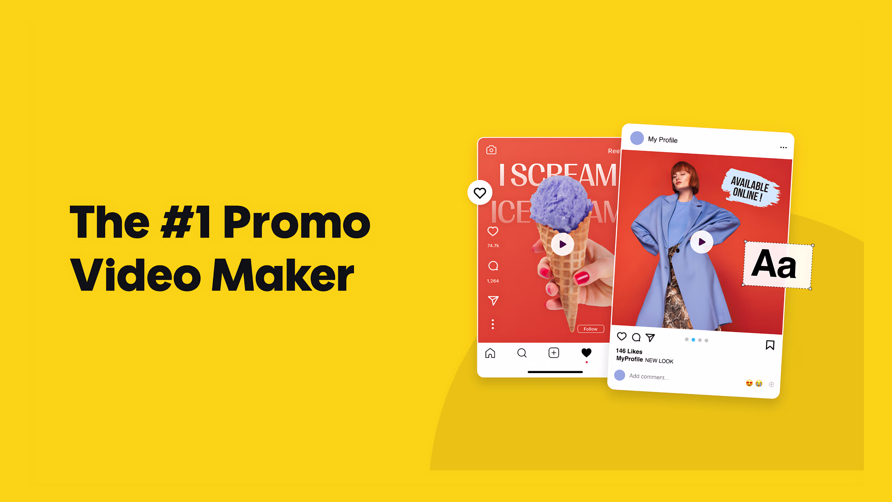 Promo videos ready for social feed and stories